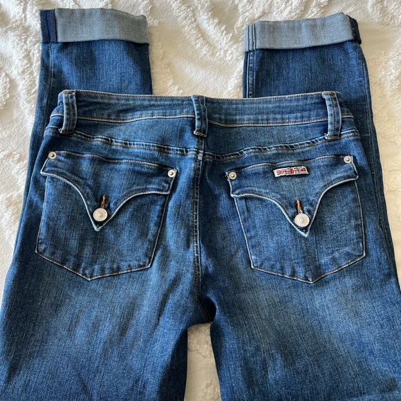 Hudson Jeans Bacara Crop Straight Cuffed Jeans - Picture 4 of 8